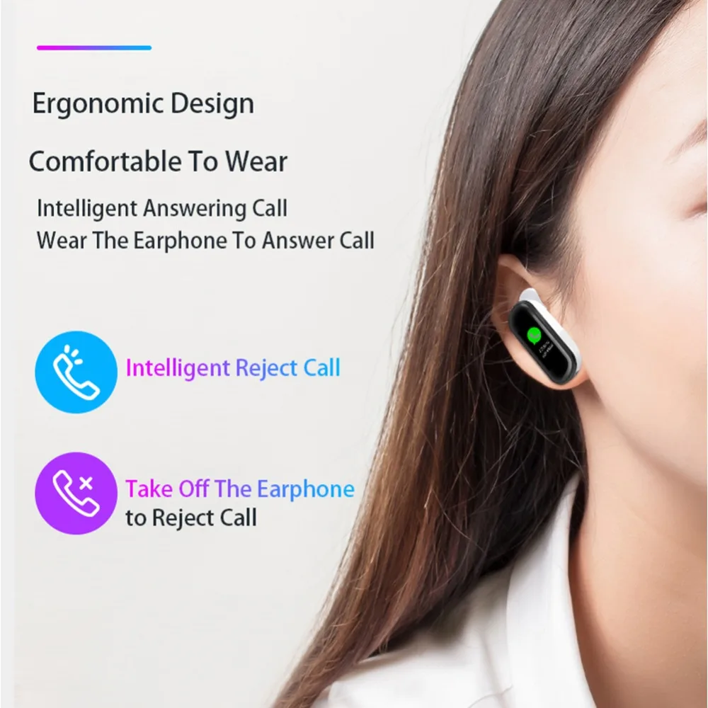 2019 Bluetooth беспроводные звонки наушники Smartband сердечного ритма кровяное давление