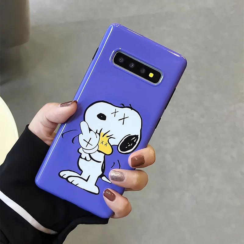 Purple YHBB чехол S мультяшный питомец чехол для телефона для samsung Galaxy S10 S8 S9 Plus чехол s Забавный Pocky Sheeny мягкий чехол для samsung Note 10 8 9 - Цвет: Purple