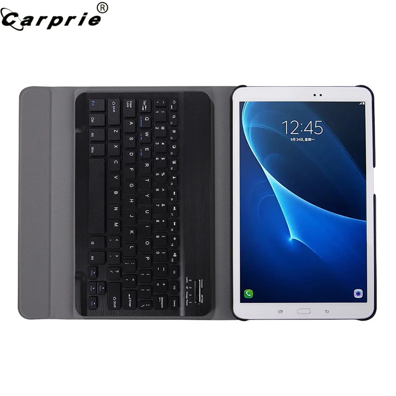 Мини беспроводная клавиатура CAPRPIE для Samsung Galaxy Tab A T580/T585 10 1 с кожаным чехлом тонкий
