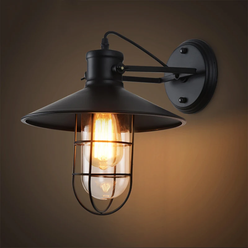Лофт винтажные Настенные светильники Американский промышленный настенный