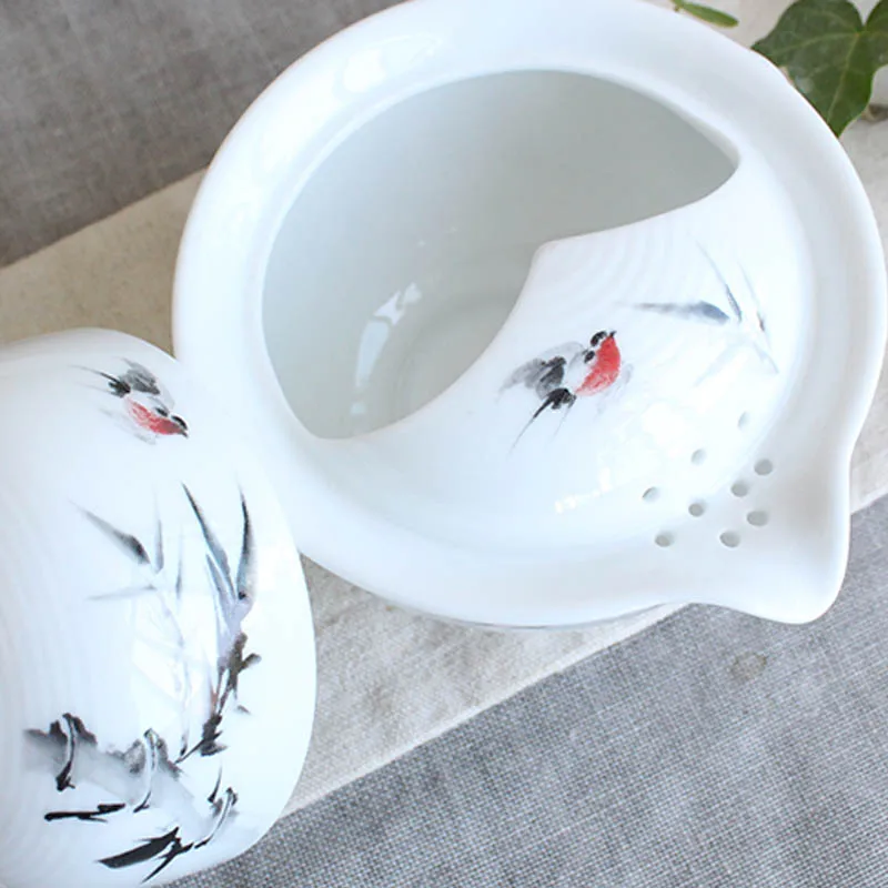 Чайная чашка с чипом керамический чайный сервиз кунг фу включает в себя 1 чайник