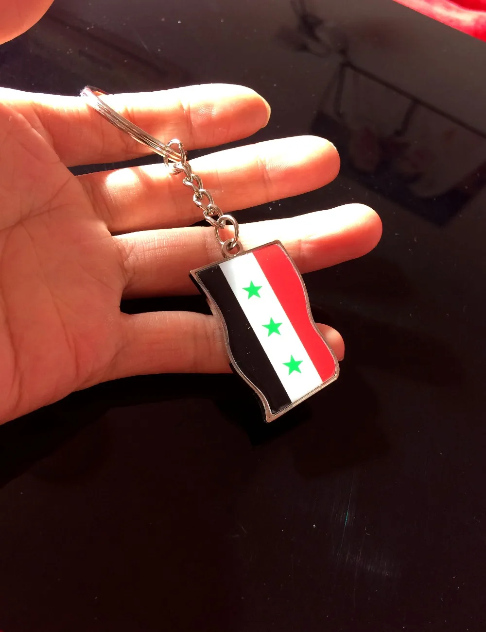 2 шт./лот подвеска в виде карты флага Ираке брелок для женщин и мужчин ювелирные