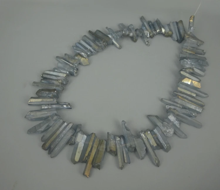 Голубые кристаллические подвески из мистического титана готовые Подвески цвета