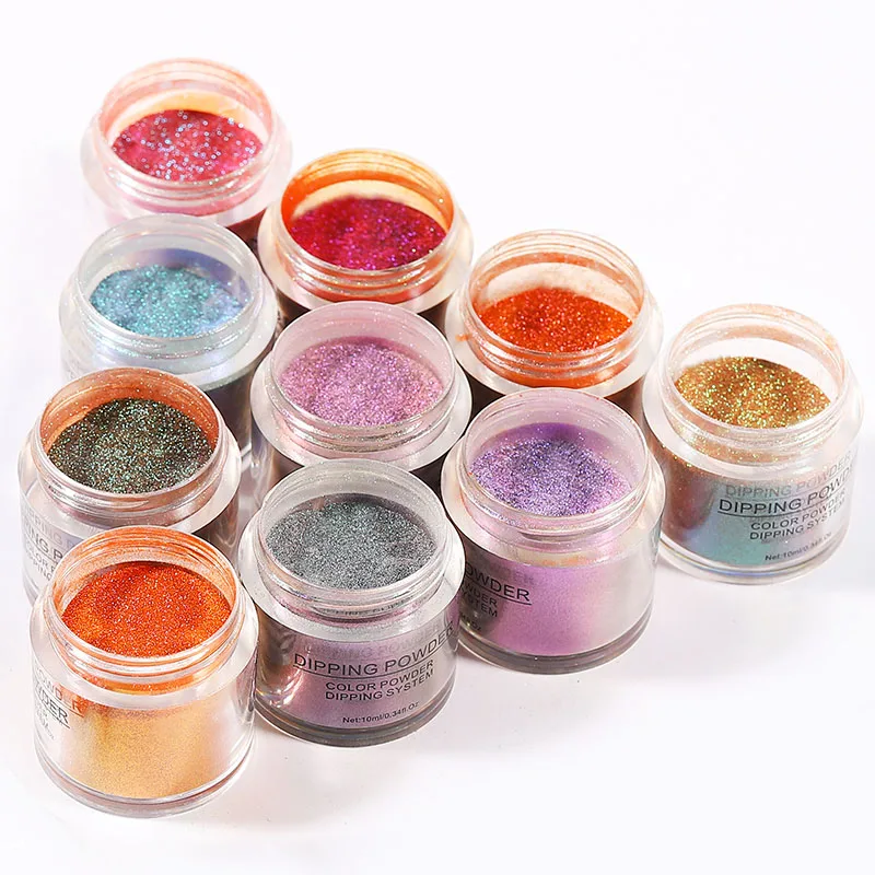 Хамелеоновый порошок для ногтей 10 мл блестящая зеркальная система