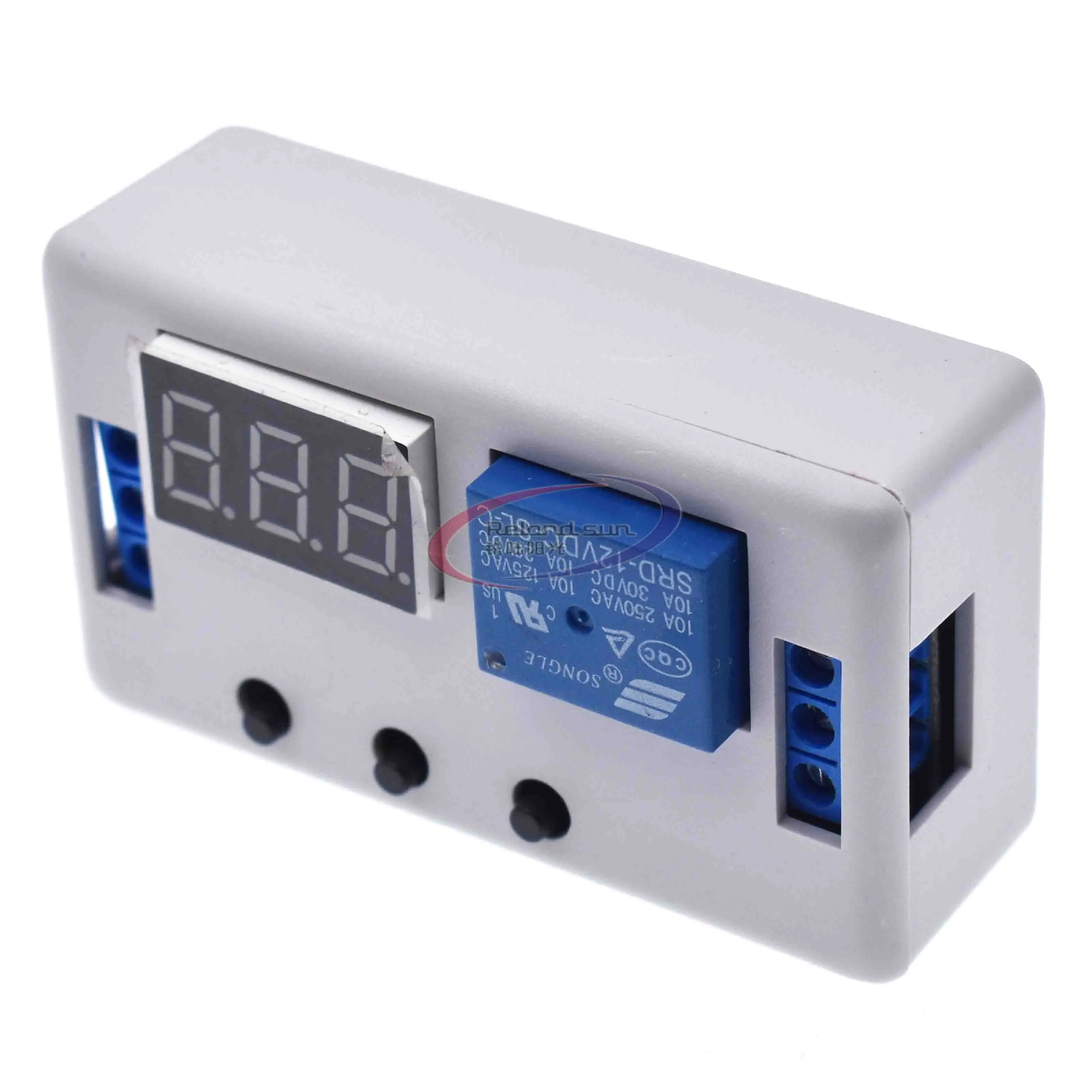 Digital LED Display Time Delay Relay Module Board DC 12V Control Programmable Timer Switch Trigger Cycle With Case | Электронные
