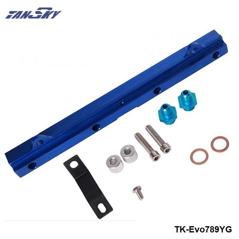 Для Mitsubishi 4G63 EVO7/8/9 Top топливный инжектор топливной направляющей Turbo Kit голубая