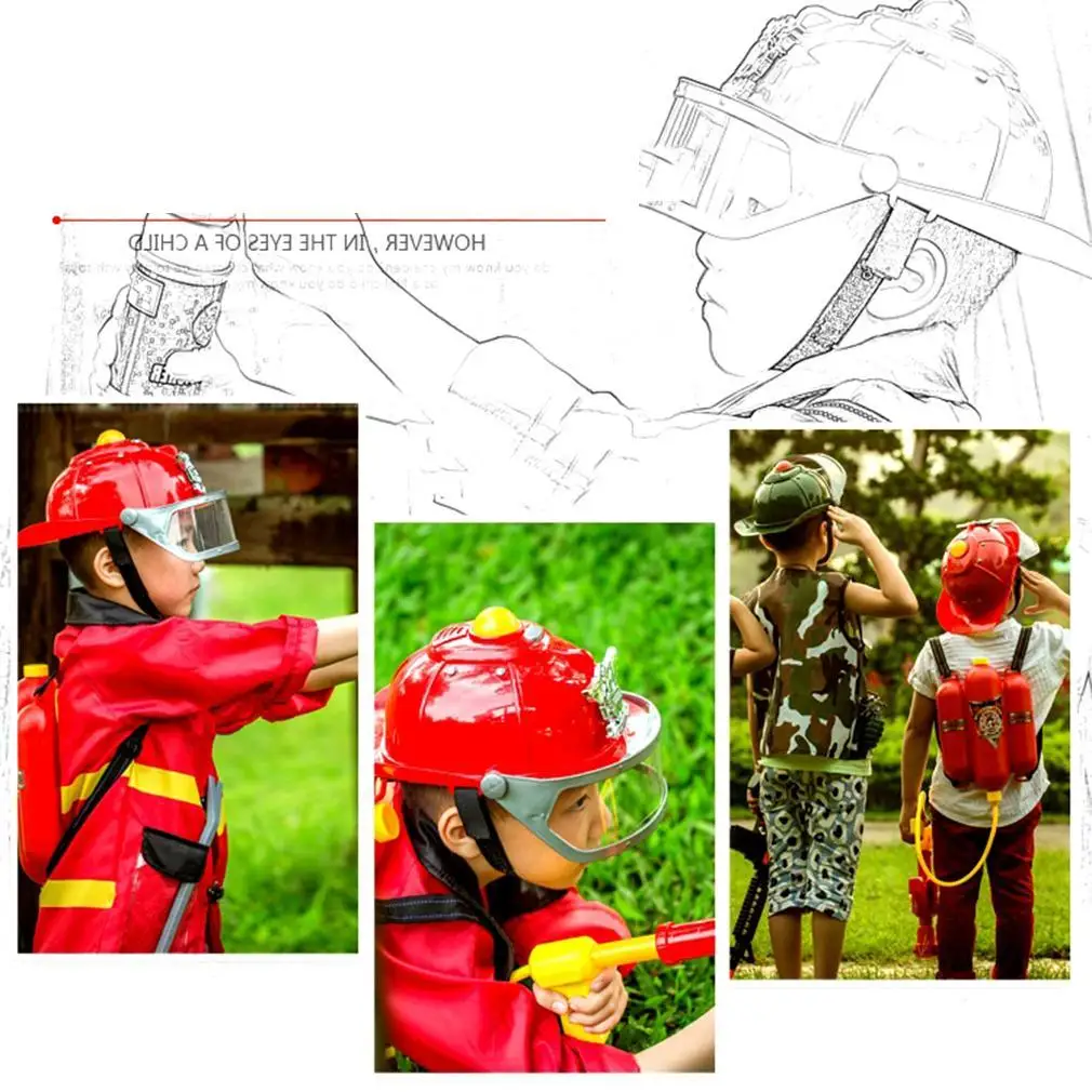 Игрушечное оружие детский пожарный рюкзак распылитель водяного пистолета