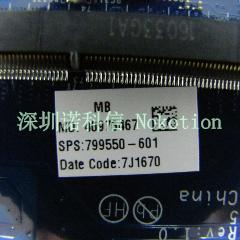 NOKOTION 798495-601 798495-001 798495-501 For HP Probook 450 G2 laptop mothebroard ZPL40 ZPL50 ZPL70 LA-B181P i5-5200U | Компьютеры и