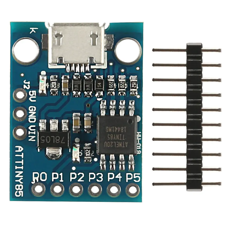 Синяя черная плата разработки TINY85 Digispark Kickstarter Micro модуль ATTINY85 для Arduino IIC I2C USB 5 В Mini
