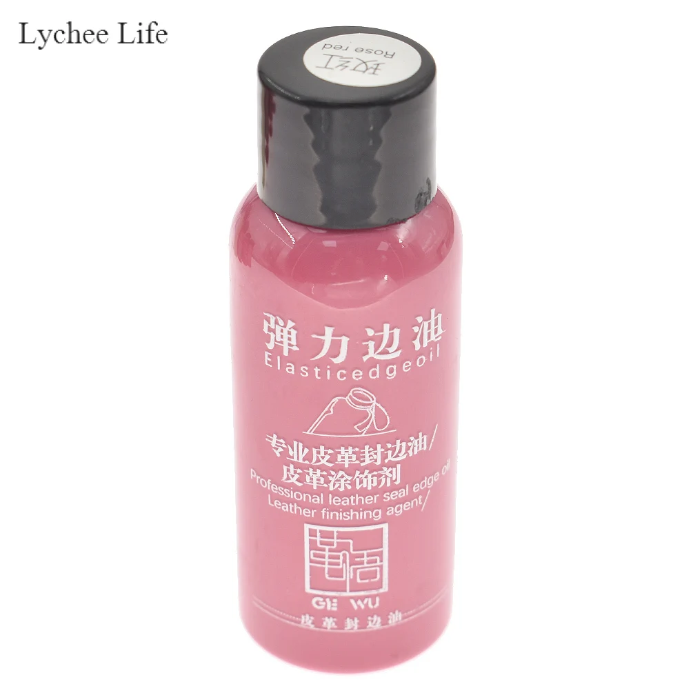 Rose red Lychee Life, 30 мл, сделай сам, кожа, край, краска, масло, выделяет, профессиональная, 20 цветов, акварельная краска, жидкая кожа, ремесло - Цвет: Rose red