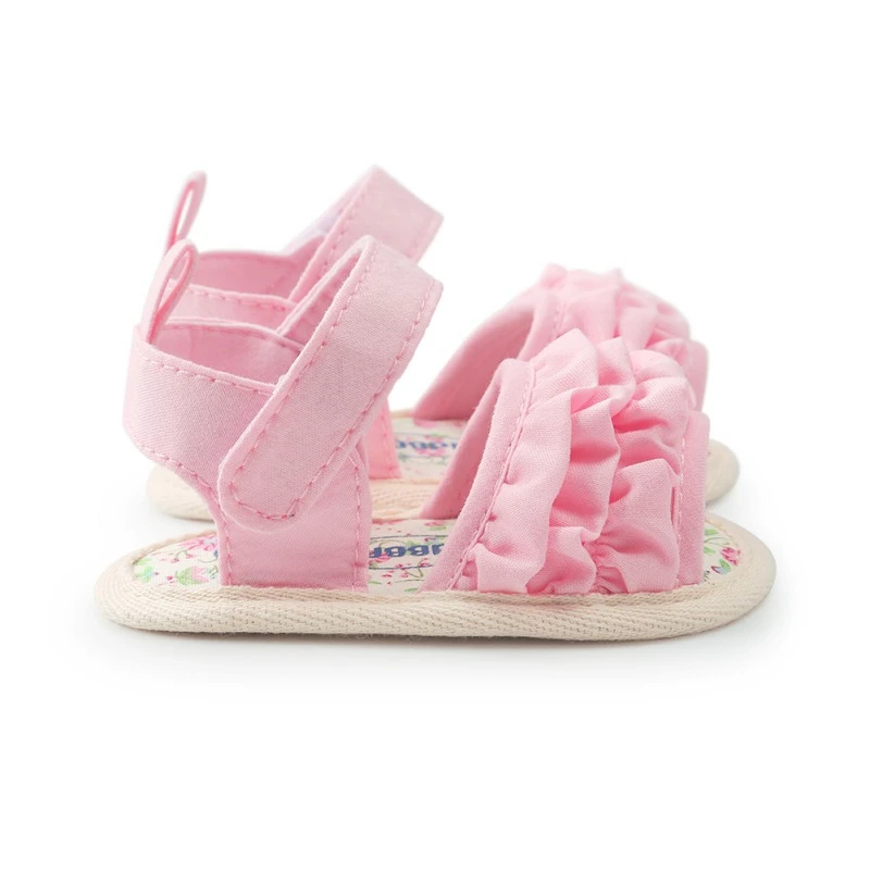 

toddler baby sandals for girl Cotton ear side princess shoes three color cotton for 0-18M infant shoes