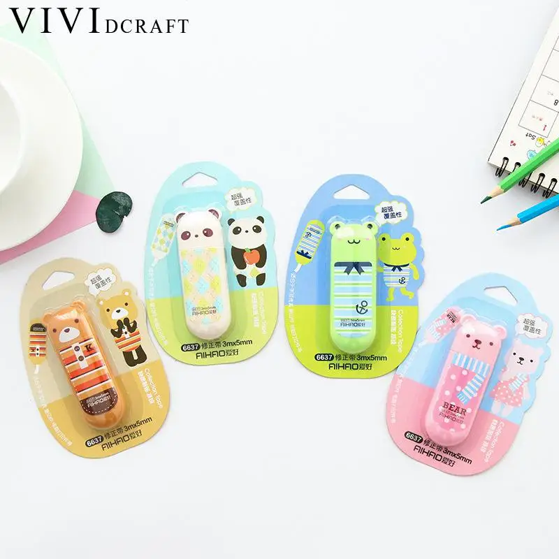 Vividcraft милый мультфильм коррекции ленты материал Escolar Papelaria школа Spullen Kawaii Papeleria