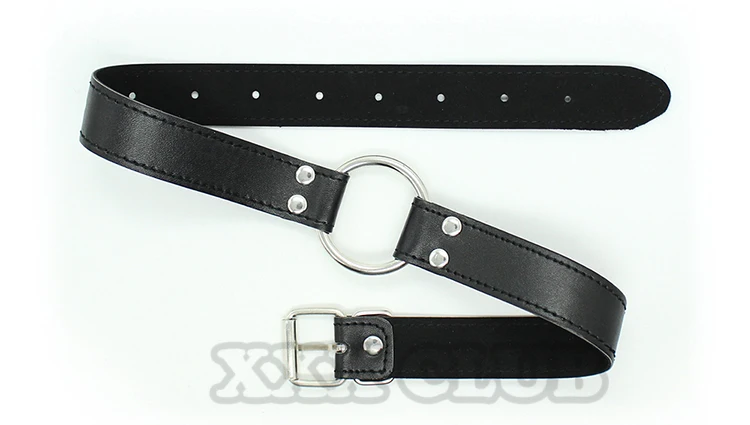 Тиерри ПУ флирт открытый рот для пероральной фиксации рта кляп с О кольцом во