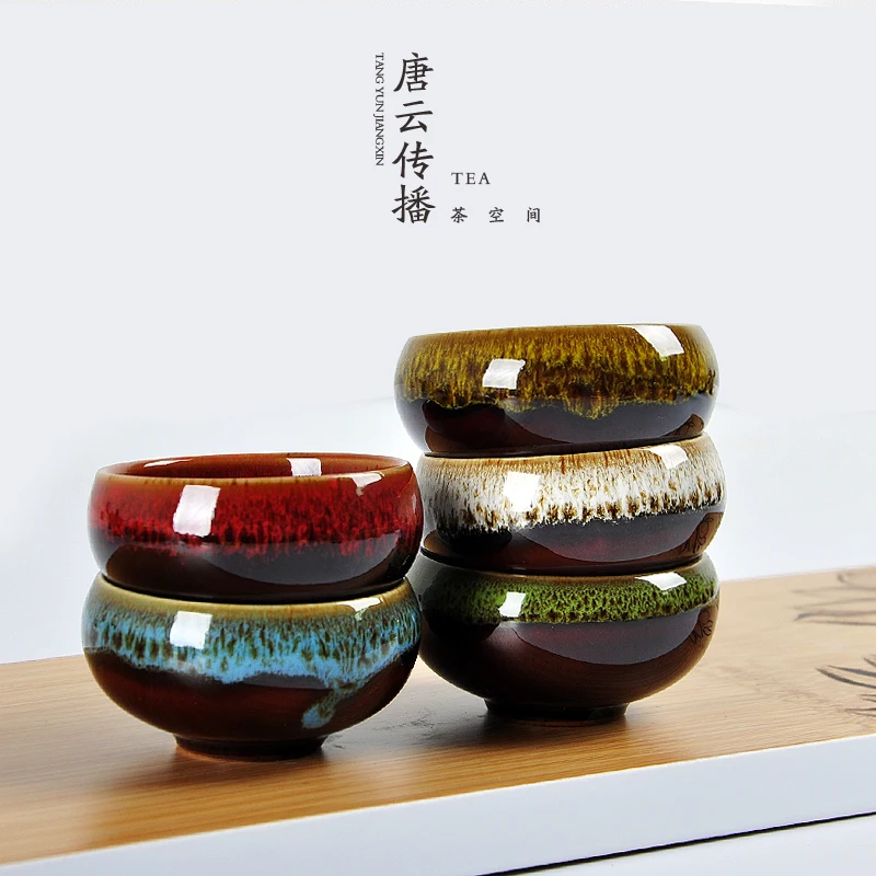 Tangyunjiangxin Kung Fu Jun Jiao Ceramic Tea Cup Small 45ml and 50ml Two Size Individual Masters Puɾr C | Дом и сад