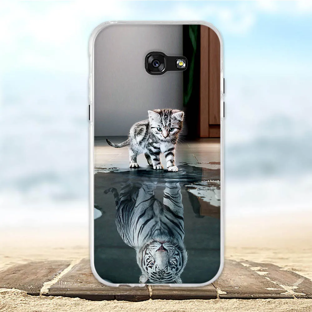 32 Для samsung Galaxy A3 Чехол Мягкий ТПУ силиконовый для samsung Galaxy A5 чехол с животным узором для samsung A3 A5 Funda - Цвет: 32