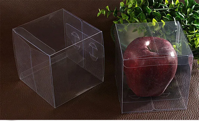 50 шт. 13x13x13 см Подарочная коробка для ювелирных изделий прозрачная пластиковая