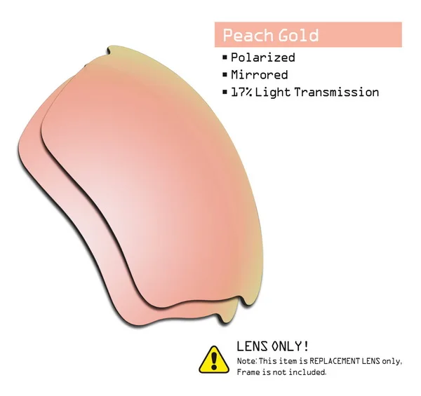 Peach Gold SmartVLT поляризованные Сменные линзы для солнцезащитных очков Oakley Half Jacket XLJ-несколько вариантов - Цвет линз: Peach Gold