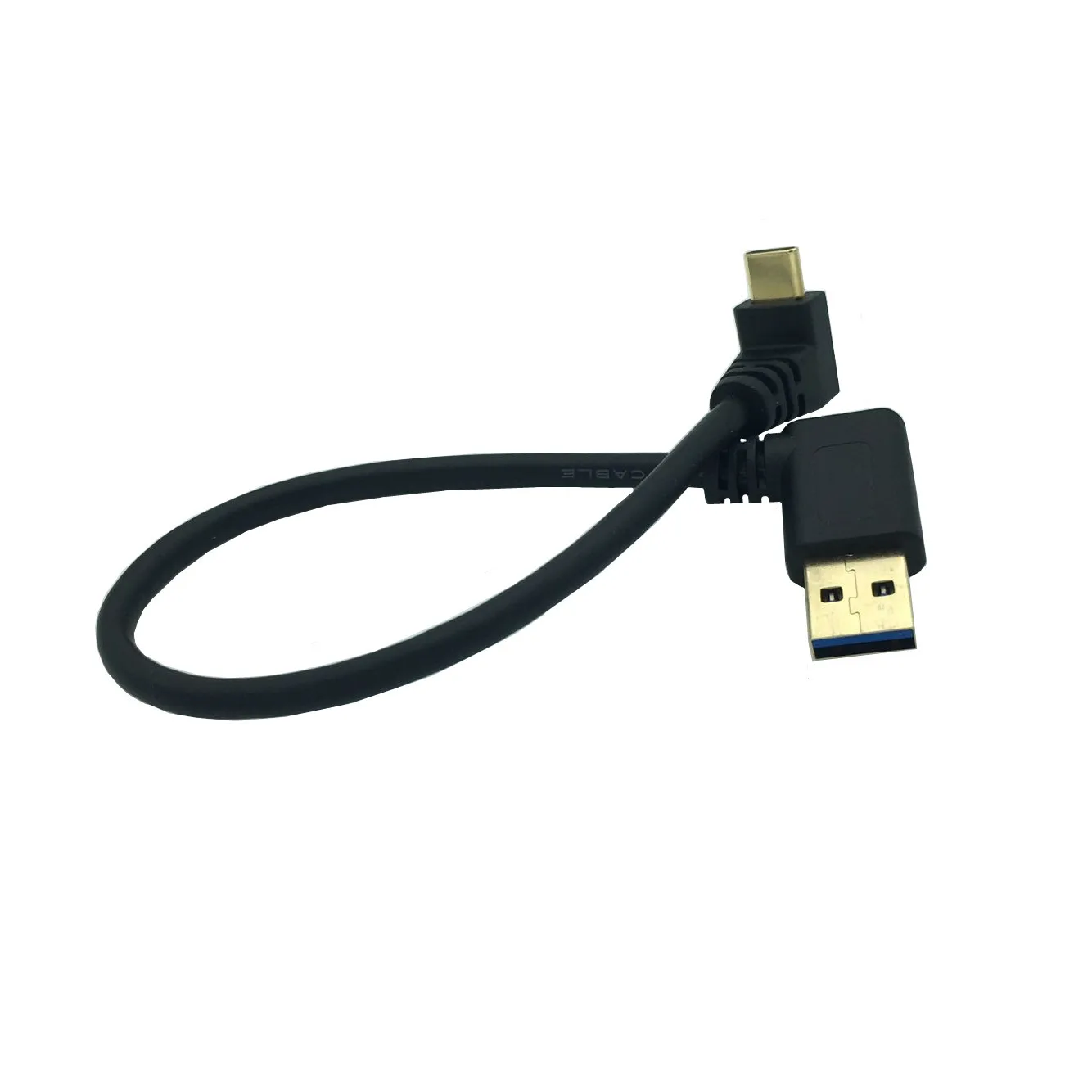 Позолоченные USB3.0 версия AM влево изгиб/Тип C вверх и вниз ноутбук телефон зарядный