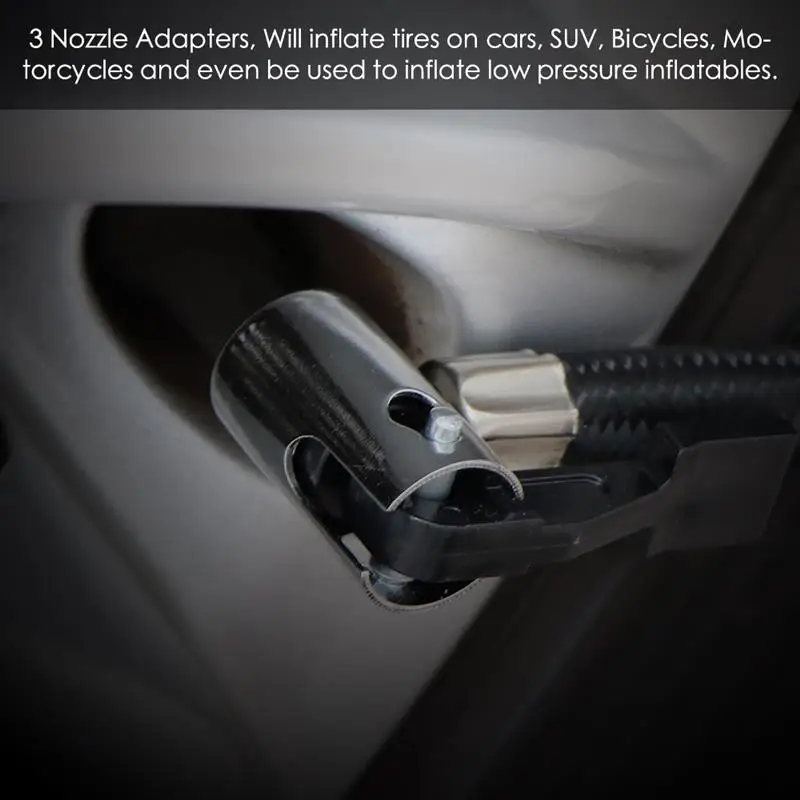 

12V Displacement Auto Tire Inflator Portable Air Compressor Pump With Cigarette for Cars Bicycles Balls SUV Bicycles Motorcycles