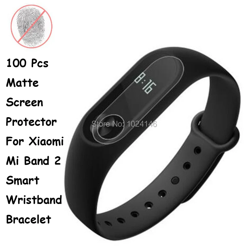 Новинка 100 шт./лот Антибликовая матовая защитная пленка для экрана Xiaomi Mi Band 2 Band2