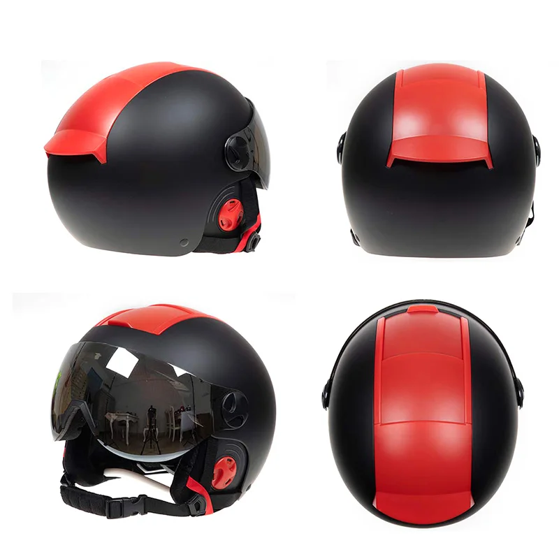 Red-Black MOON BH-588 шлем для катания на лыжах цельный из поликарбоната+ EPS высококачественный лыжный шлем для спорта на открытом воздухе Лыжный Сноуборд шлемы для скейтборда - Цвет: Red-Black