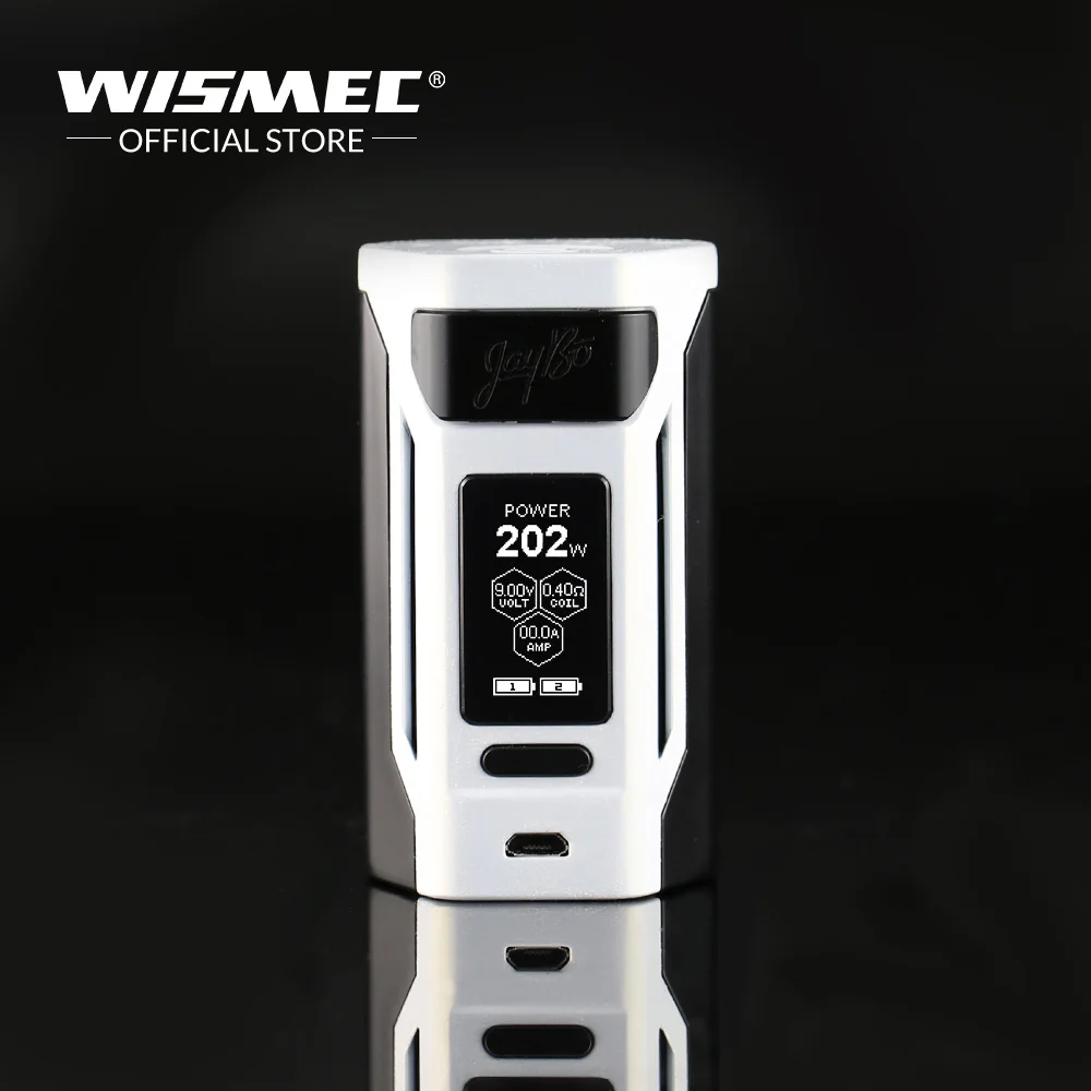 Оригинальный WISMEC Рел RX2 21700 TC MOD 230 W Выход с VW/TC (Ni Ti SS)/TCR режим использует 21700/18650