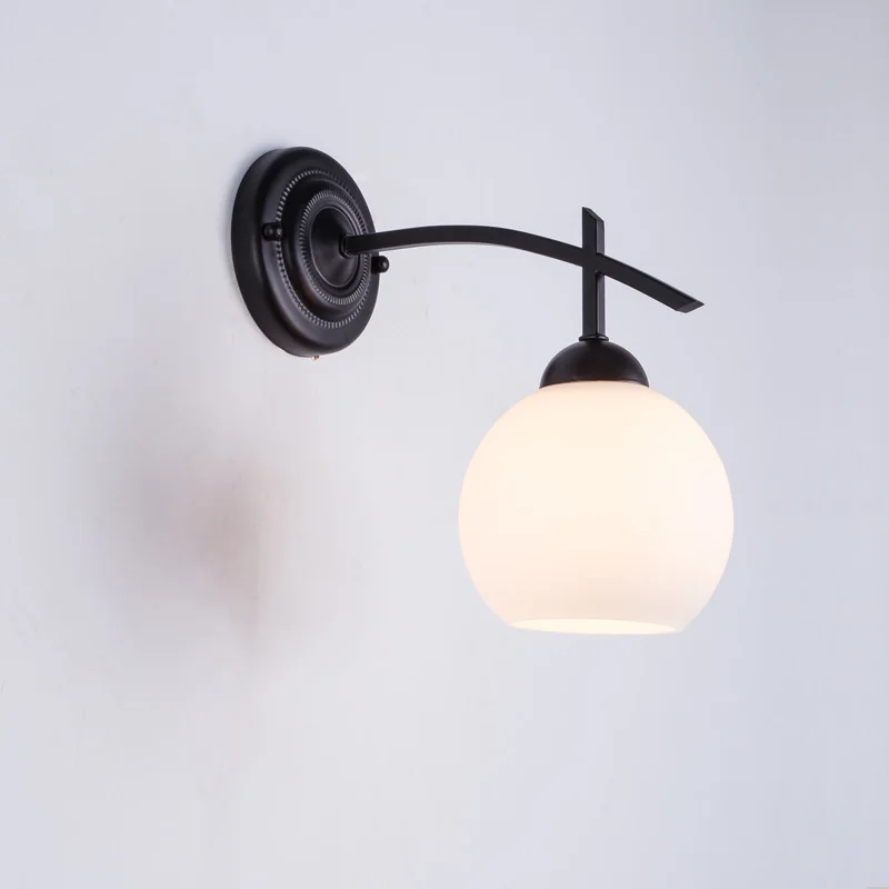 Винтажный настенный светильник с железной трубой прикроватная тумбочка для