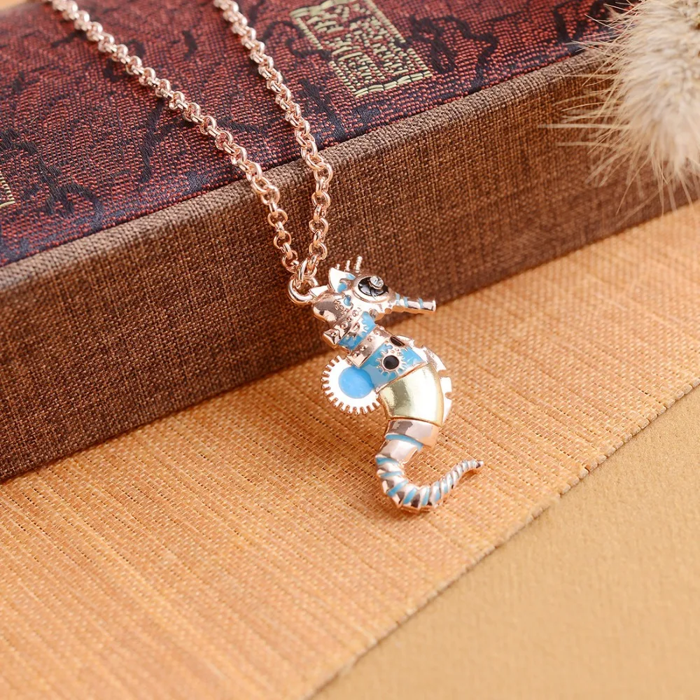DoreenBeads модное ожерелье в стиле стимпанк цепочка из розового золота кулон
