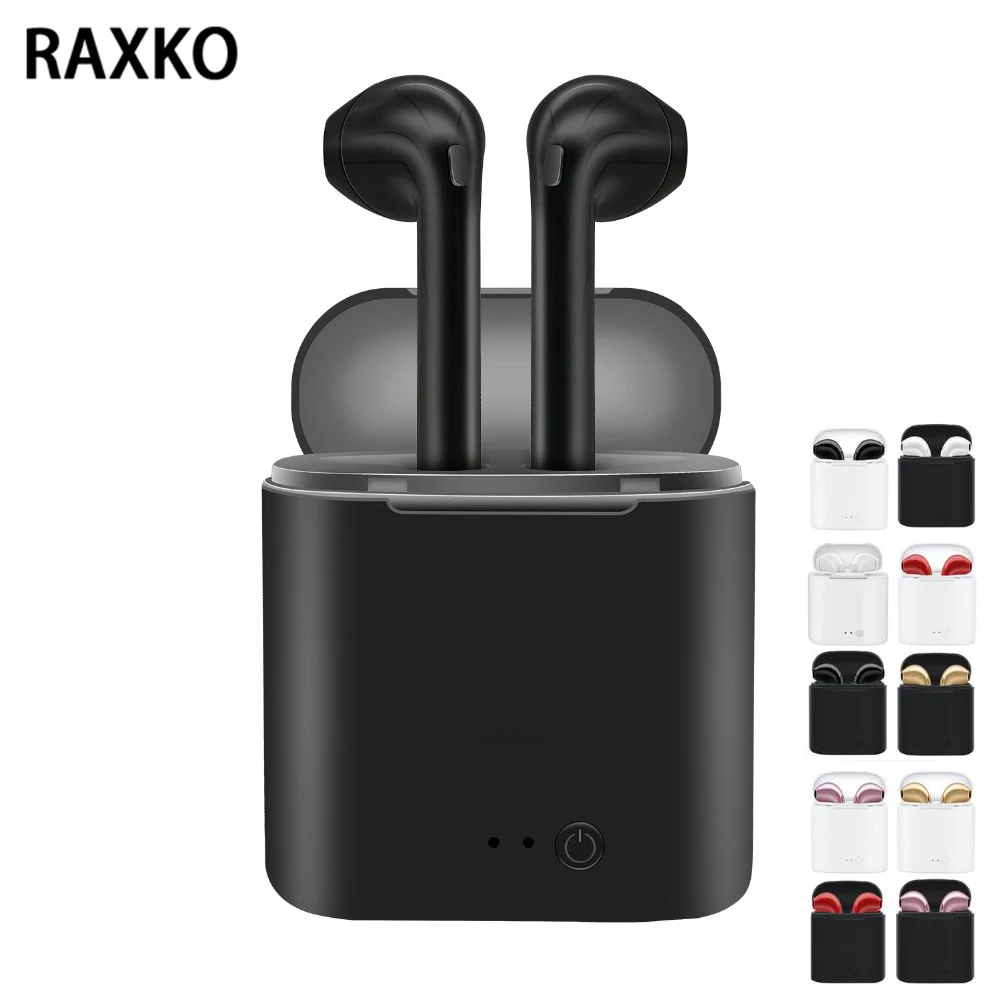 Новинка, i7s TWS, мини наушники, беспроводные наушники, Bluetooth, черная гарнитура, стерео музыка, наушники для ушей Iphone XS XR
