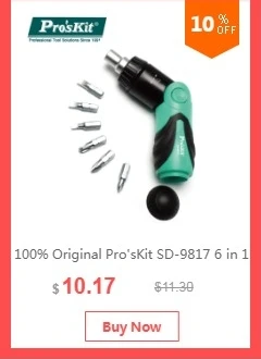 Pro'sKit SD-9817 6 в 1 Набор отверток многофункциональный трещотка отвертка ремонтный набор инструментов