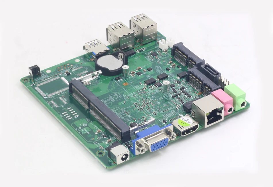 HLY безвентиляторный мини-ПК Core i5 4210Y Pentium 4405U Celeron 2955U Windows 10 Ubuntu VGA HDMI WiFi HTPC Barebone офисный Мини компьютер