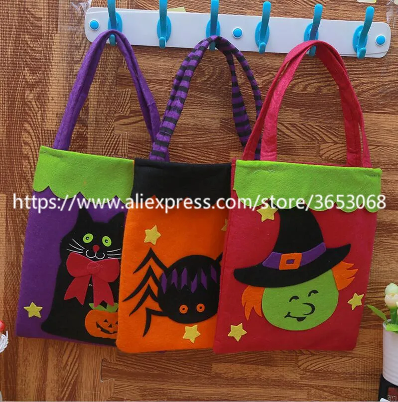 

Wholesale halloween trick or treat bags cheap halloween tote bag
