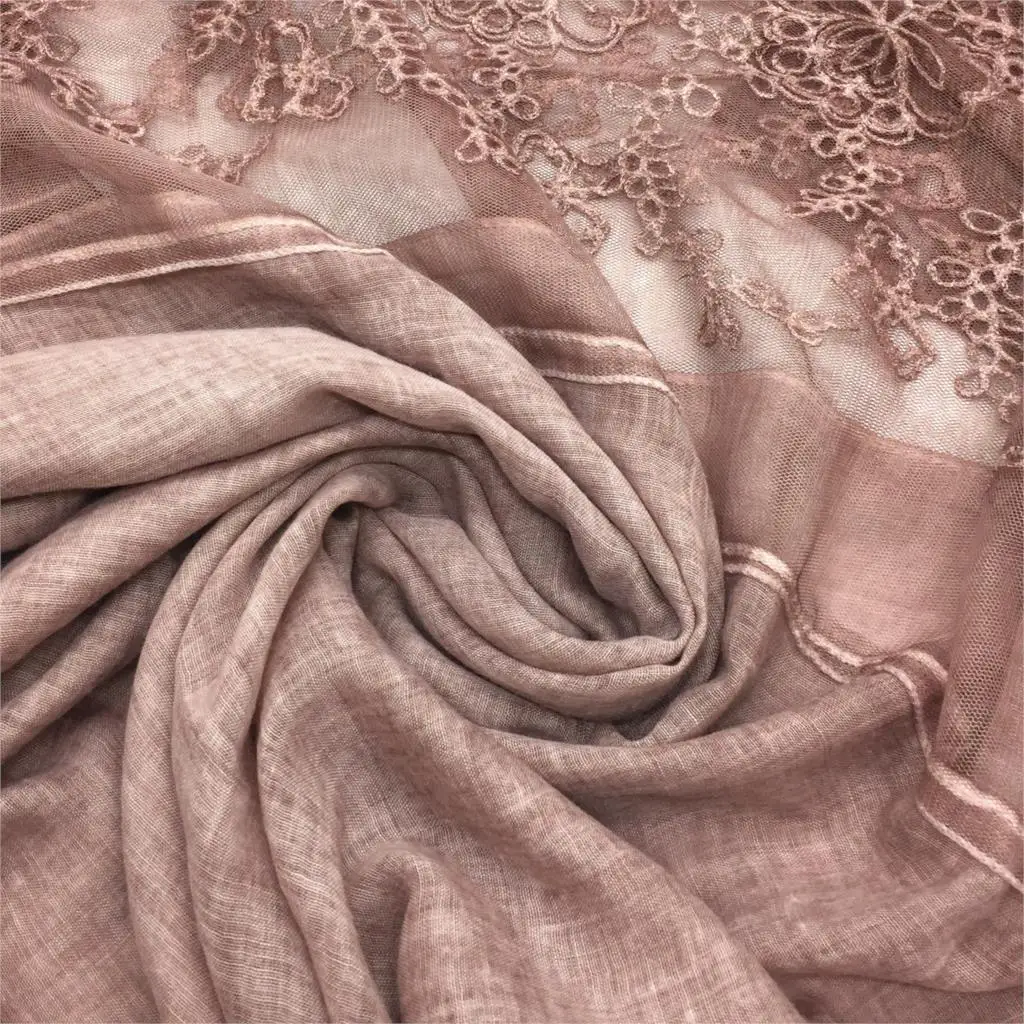 2018 новый дизайн роскошные элегантные шарф шаль женщин пашмины цветок кружева