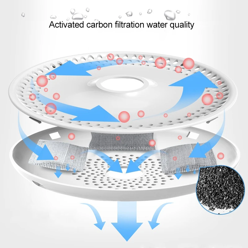 HOOPET автоматический фонтан для кошек домашних животных диспенсер воды большая
