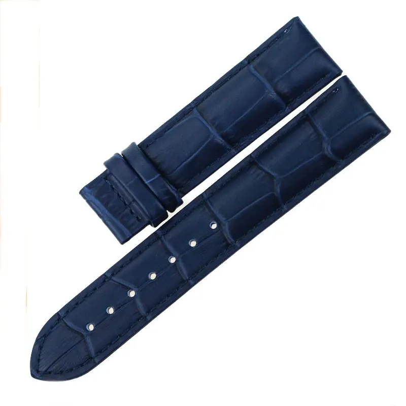 Blue without buckle ISUNZUN мужской/женский ремешок для часов Tissot T055 ремешок для часов PRC200 T055410A/417/430 мужские часы из натуральной кожи ремешок для часов 19 23 мм - Цвет ремешка: Blue without buckle