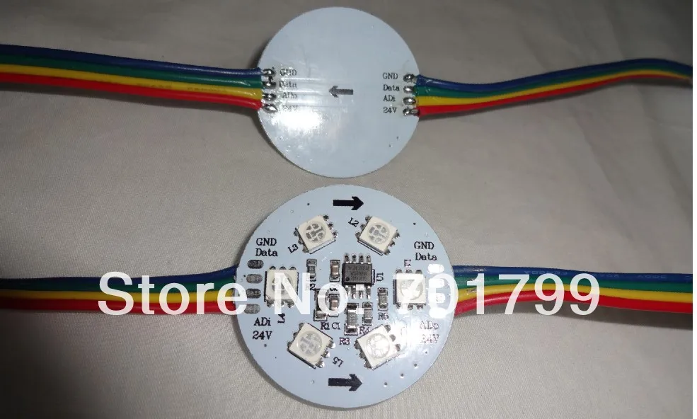 20 шт. контролируемый пиксельный модуль DC24V WS2821A DMX512 Не водонепроницаемый 6