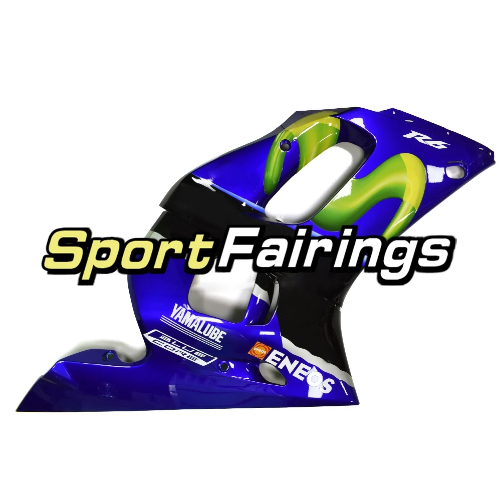 Полный Sportbike Обтекатели для Yamaha YZF600 R6 1998 1999 2000 2001 2002 98 99 00 01 02 мотоцикл Carenes синие