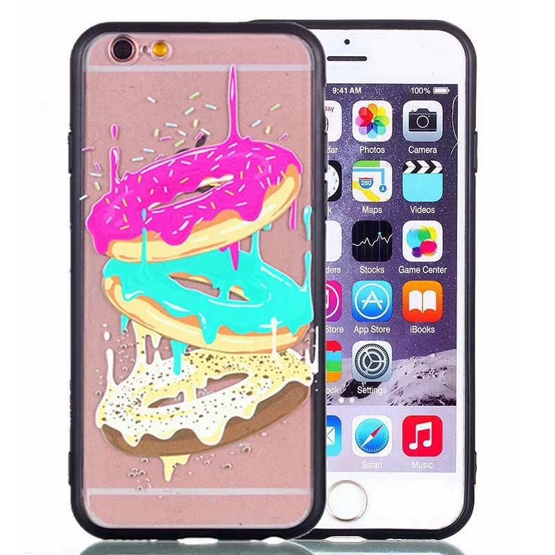 Panada ТПУ чехол для телефона iphone X прозрачная задняя крышка 7 8 6 6s Plus Чехлы мягкие