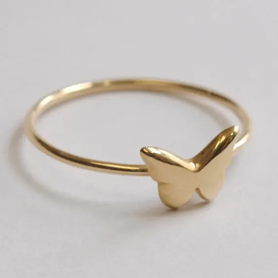 

30pcs/Lot butterfly pattern rings Cute cartoon insect ring Animal ring Butterfly shadow pattern For Women