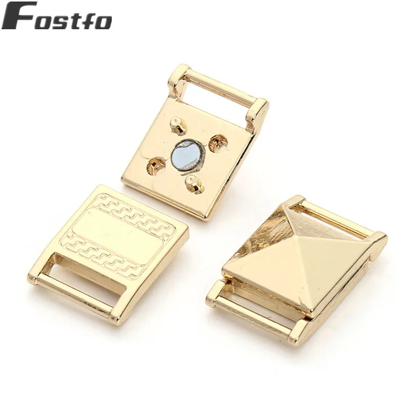 5 шт./лот изогнутая квадратная Магнитная застежка для изготовления кожаных