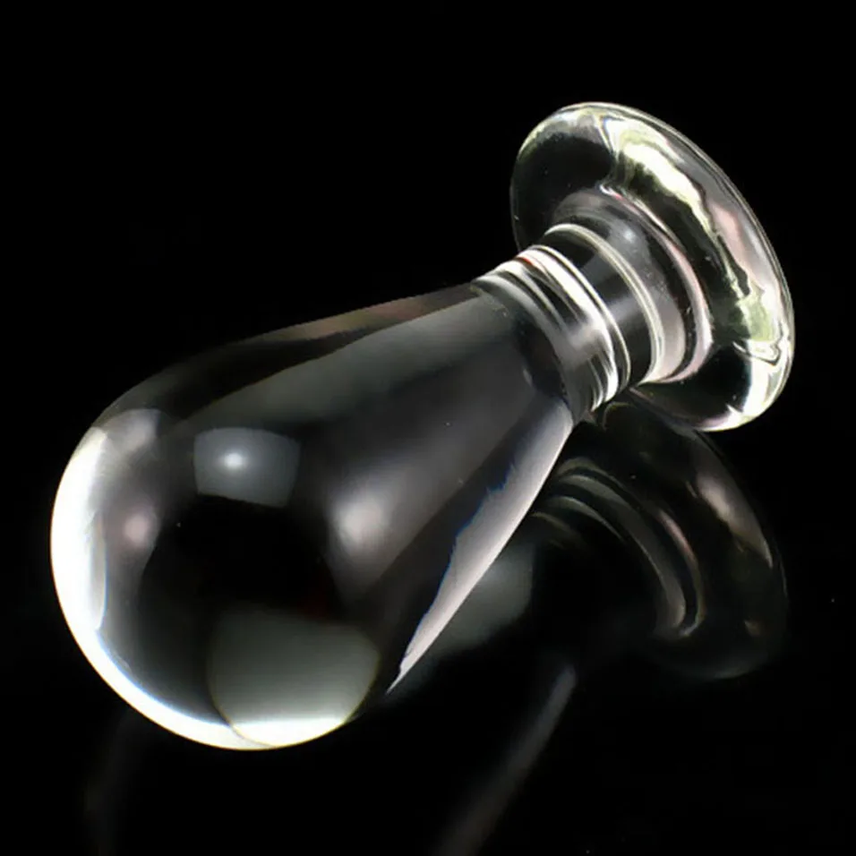 Большая Анальная пробка со стразами camaTech большой стеклянный расширитель ануса