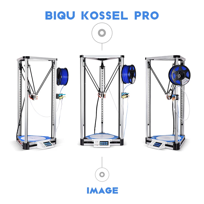 

High Precision BIQU Kossel Plus/Pro DIY 3D printer Auto Leveling Kossel Reprap 3D-Printer Machine Aluminium HeatBed