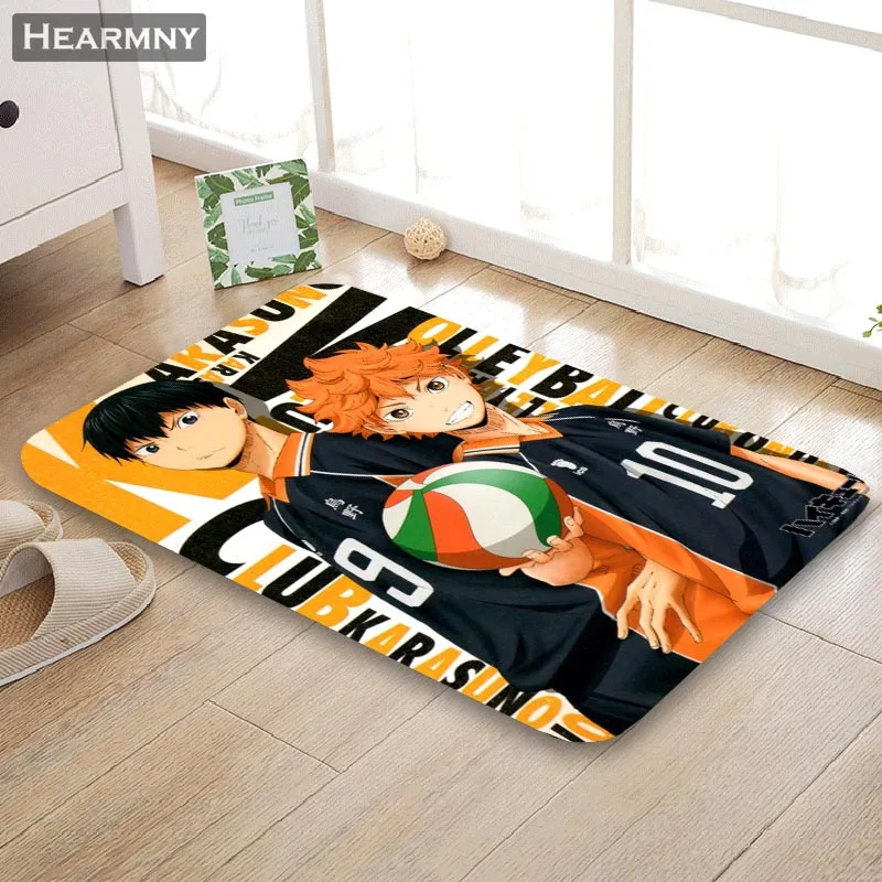 Пользовательский коврик Haikyuu аниме пол/ванная/кухня/пляжный фланелевая губчатая