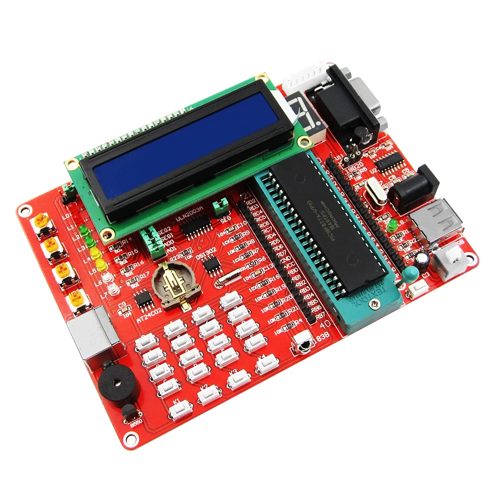 Обучающая плата PIC microcontroller экспериментная макетная 16F877A