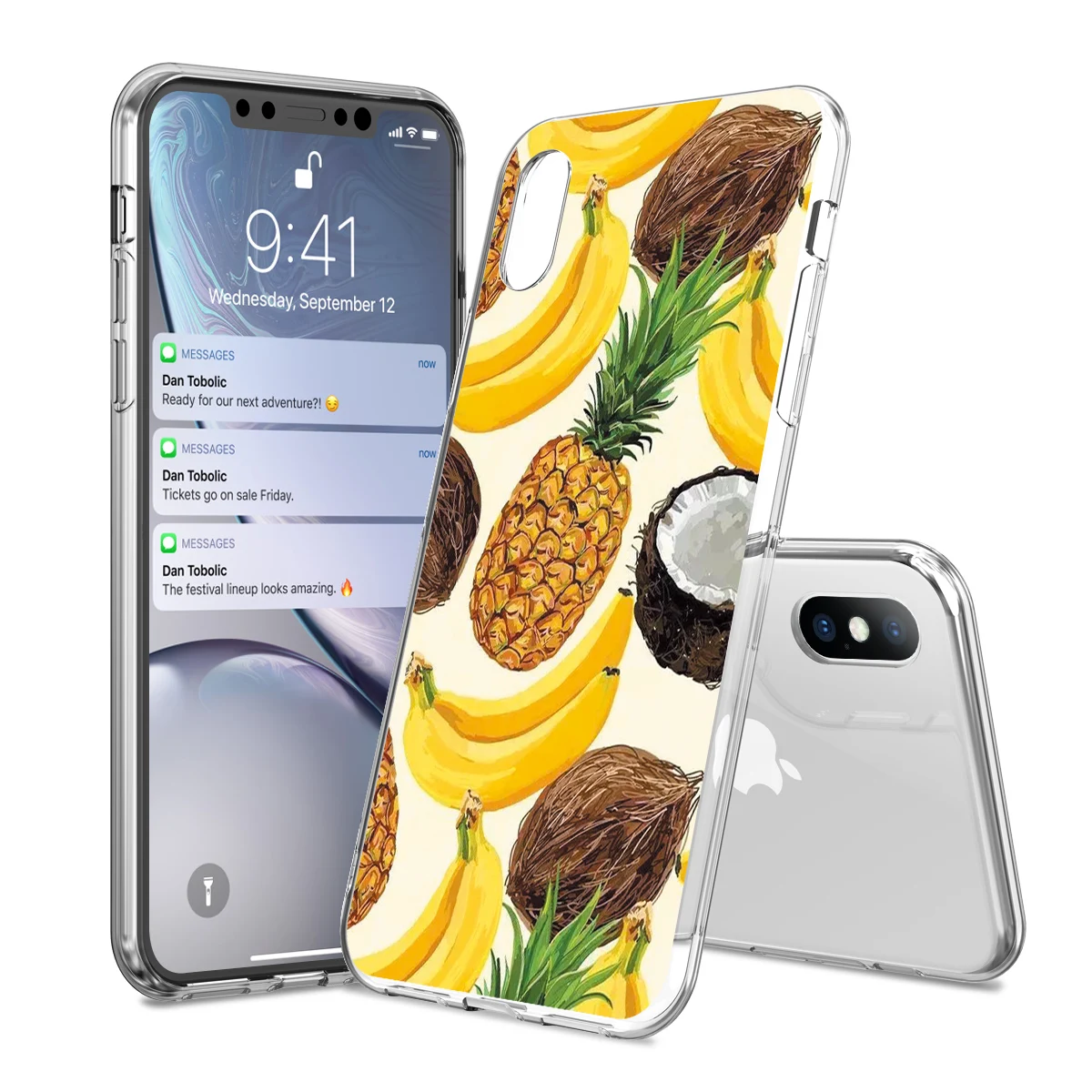 T7 Lovebay чехол для телефона для iPhone 11 Pro 6 6s 7 8 Plus X XR XS Max 5 5S SE Модный милый мягкий чехол из ТПУ с мультипликационным принтом фрукты лимон ананас s - Цвет: T7