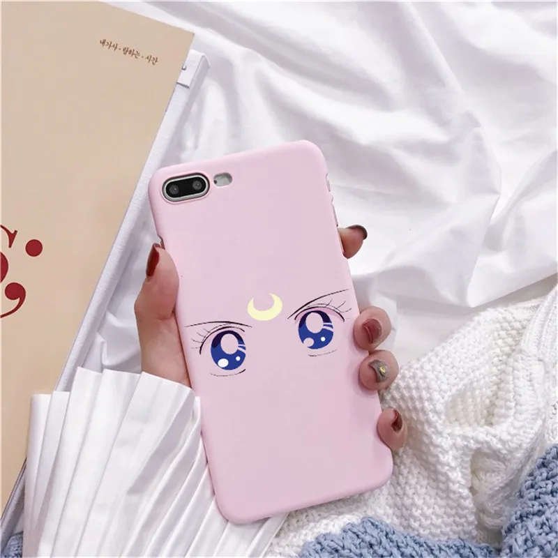 TPU Роза аниме японское Сейлор Мун каваи Кот Caso de Telefone Para o iphone 6 Puls S 7 8 Puls X Casos Macio Voltar Capa Funda Coque - Цвет: TPU