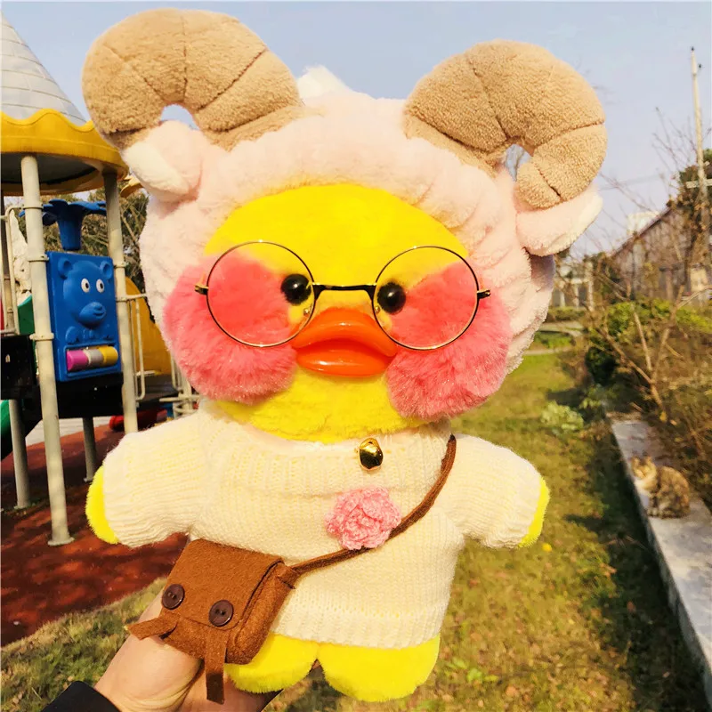 Kawaii LaLafanfan кафе утка плюшевые игрушки милые животные Желтая Утка Мягкая кукла