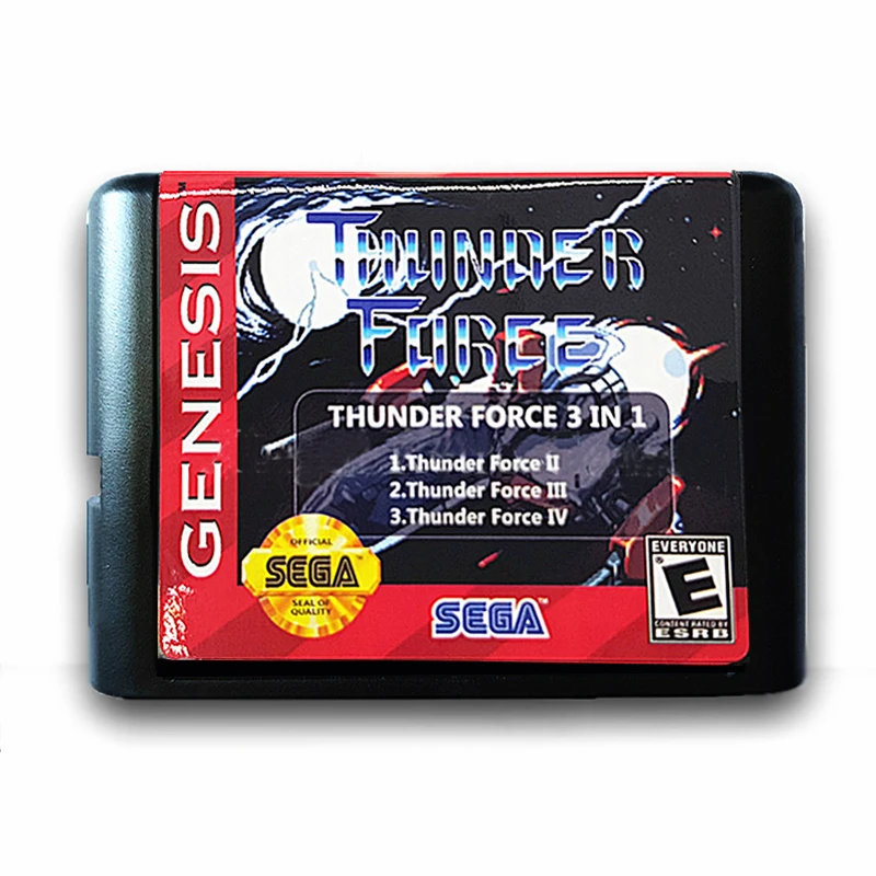 Сила грома 2 3 4 сохранить файл 16 бит игровой Картридж для Sega MegaDrive Genesis PAL и NTSC