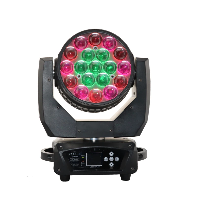 stage light equipment 19X15 zoom led movable head wash high brightness dj show lighting for club bar wedding concert | Лампы и