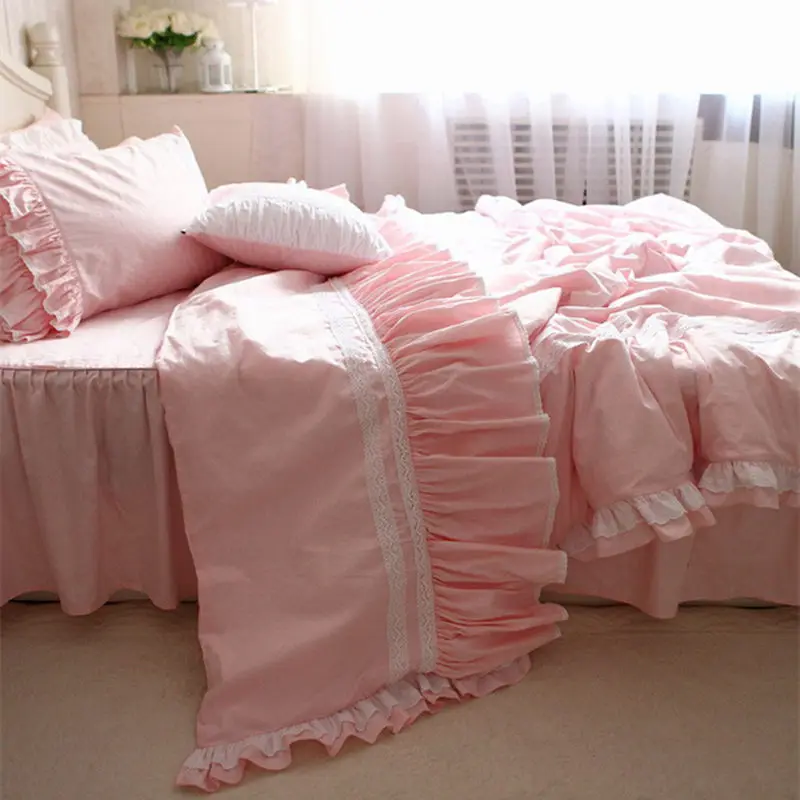 Новые складные слои emboridery роскошные постельные принадлежности набор краткое